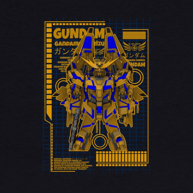 RX-0 Unicorn Gundam 03 Phenex by gblackid